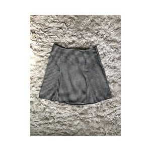 Black and White Gingham Skirt